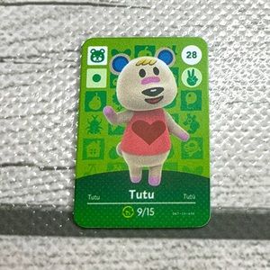 Animal Crossing Amiibo Tutu Mini NFC Card Scan in Villager ACNH Switch.